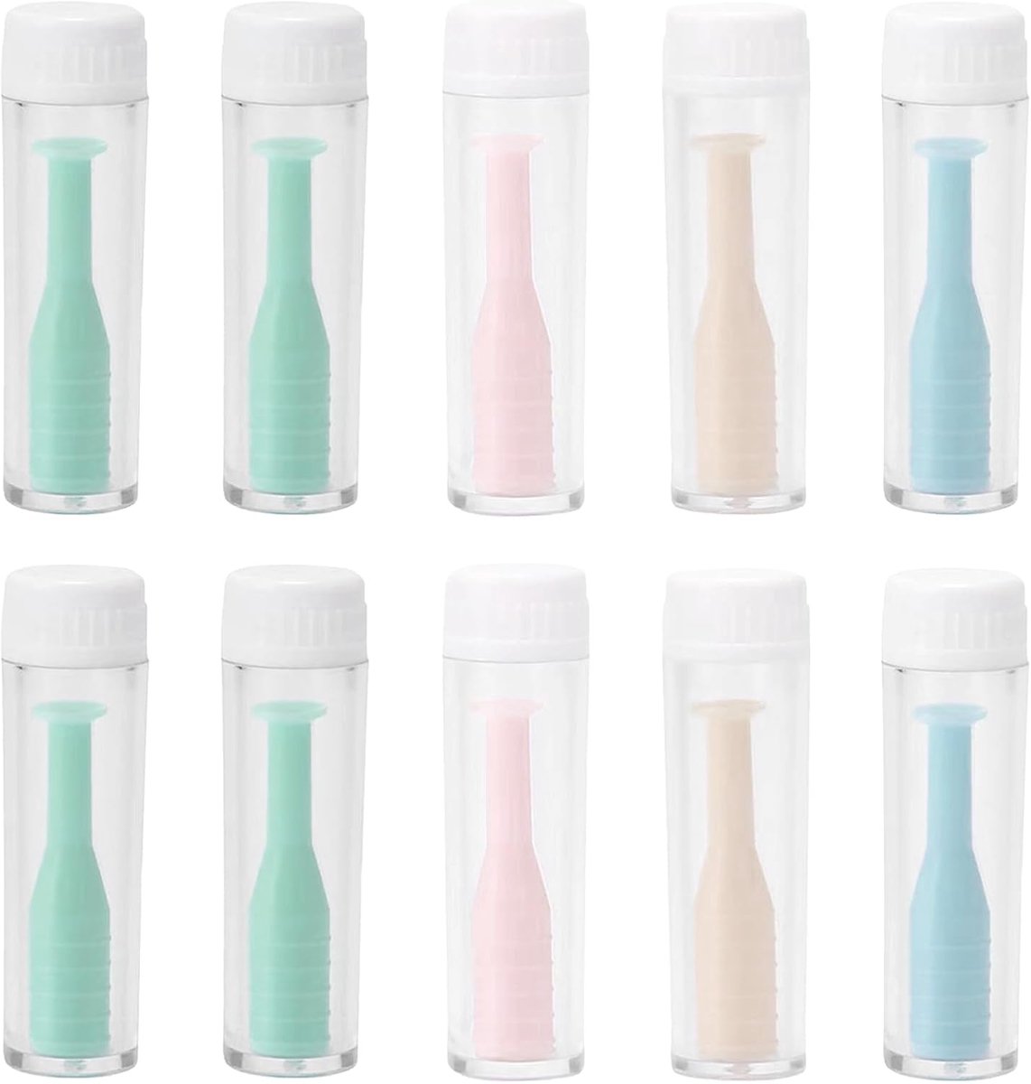 Contactlensinvoeghulpmiddelen 10-delig - siliconen zuignap - hygiënisch en veilig - eenvoudig in gebruik - ShopVlot