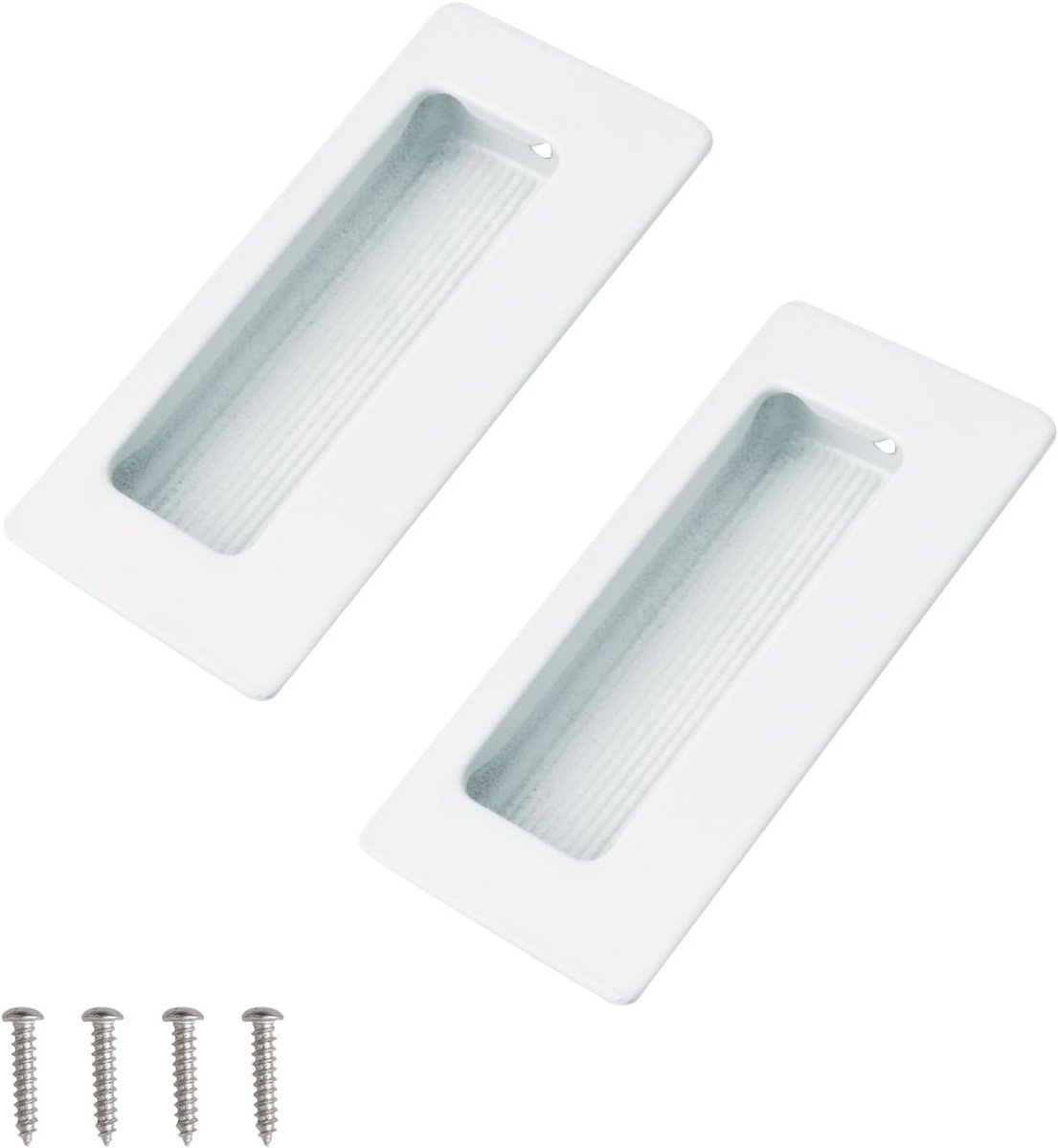 Rechthoekige Ingebouwde Deurgreep 86mm - RVS - Modern Design - Ideaal voor Kasten - ShopVlot