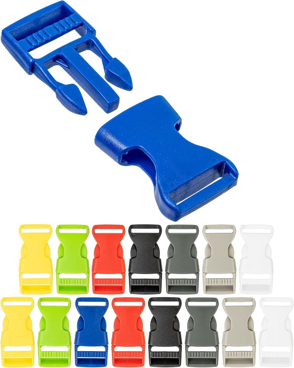 Snap fasteners set 16 stuks - kleurmix - plastic - ideaal voor DIY reparaties - ShopVlot