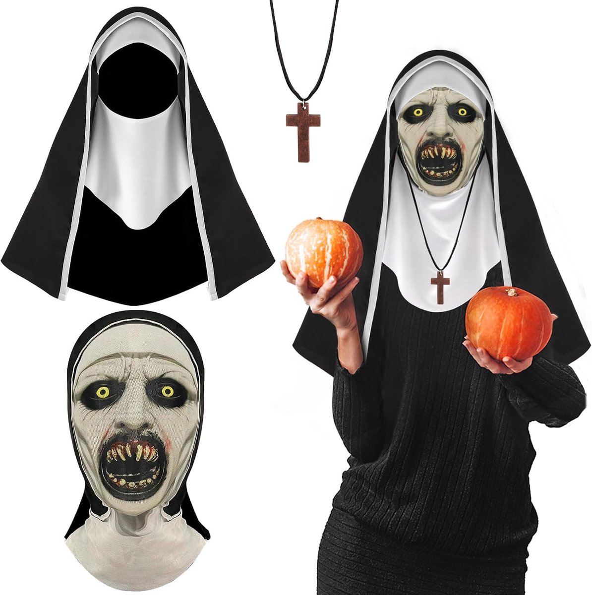 Halloween masker set - ademend mesh - volledige hoofdbedekking - perfect voor cosplay feest - ShopVlot
