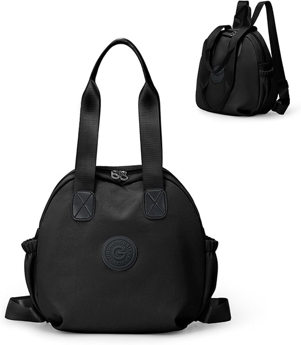NOTAG Women's Large Capacity Handbag Shopper 2-in-1 Backpack Waterproof Nylon Shoulder Bag - ShopVlot
