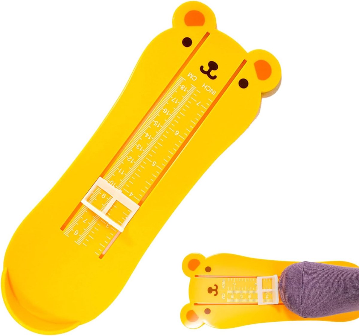 kinderschoenmeter 5,5–18,5cm - duurzame ABS kunststof - dubbele schaal - nauwkeurige meting - ShopVlot