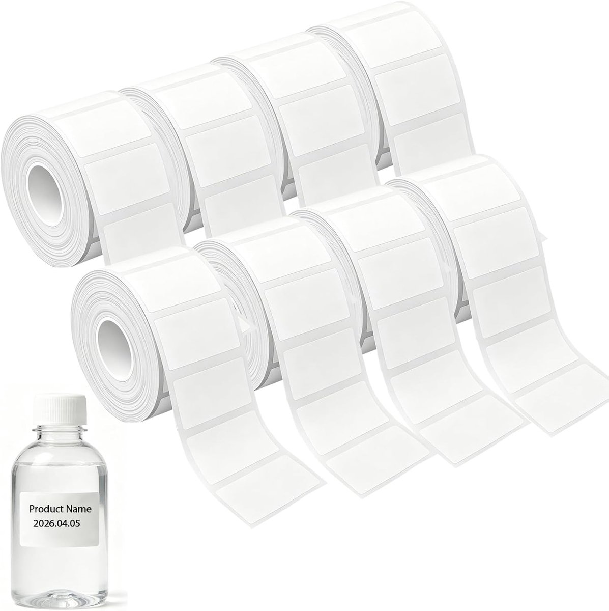 Etiketten zelfklevend 50 mm x 80 mm - waterdicht - BPA-vrij - ideaal voor labelprinters - ShopVlot