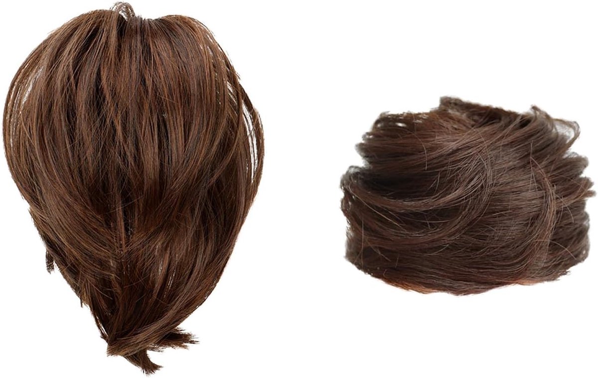 Haarbun Ponytail Extension - 2 Stuks - Echte Haar - Creëer in een Handomdraai een Chic Look - ShopVlot