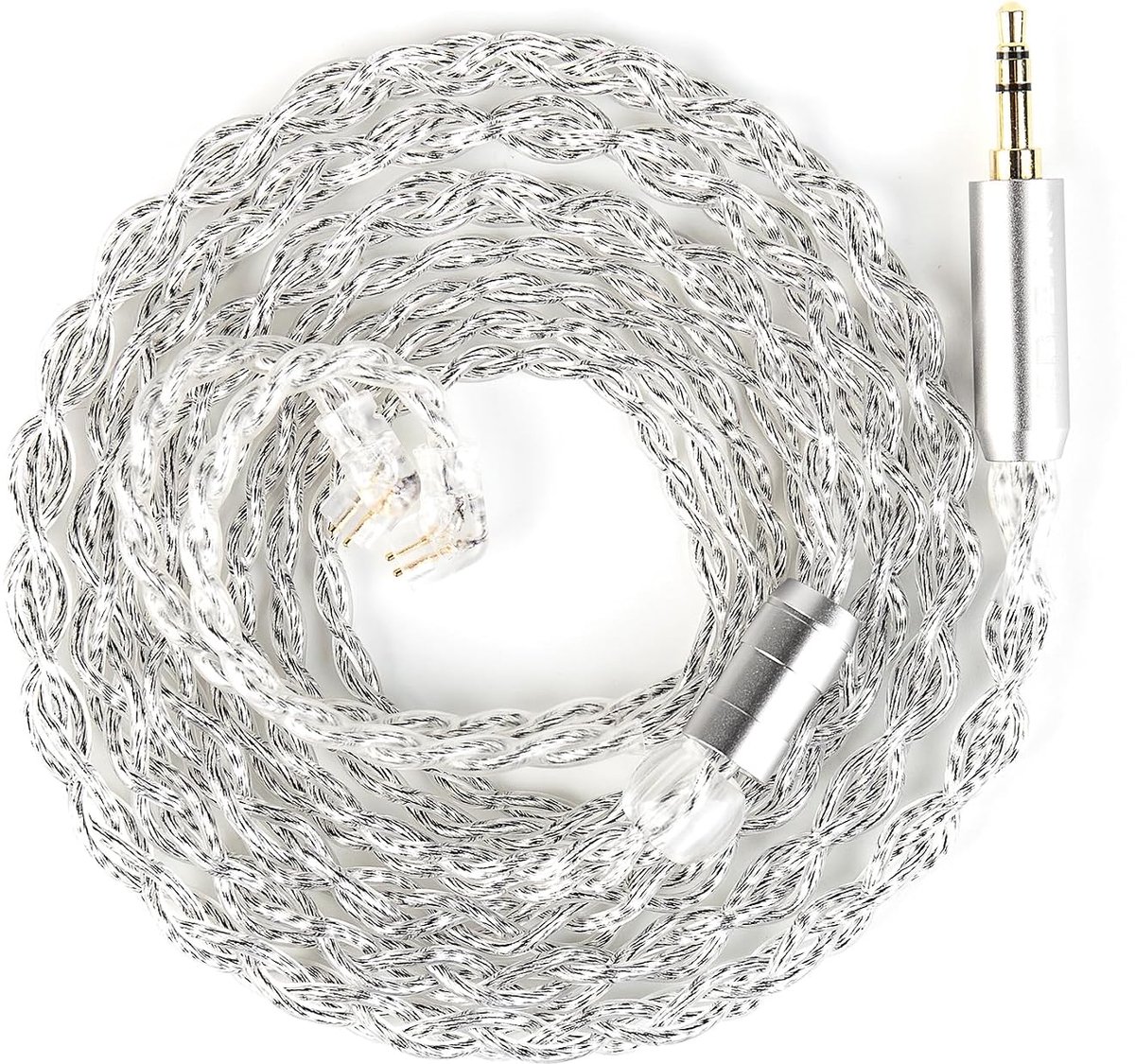 IEM kabel hybride 3.5mm - OCC zilver - upgrade kabel voor ZS10 PRO/EDX PRO - voluminous geluid - ShopVlot