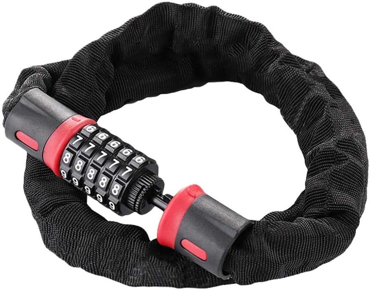 Bicycle Lock Mountain Bike Accessories Bicycle Electric Bicycle Bicycle Lock Cable 5 Digital Heavy Duty Bicycle Clutch - ShopVlot
