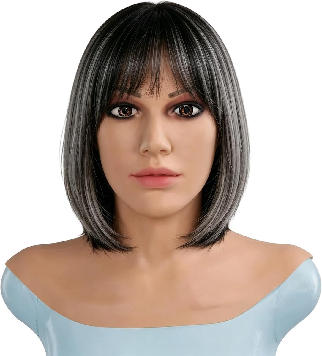 Crossdresser Mask Silicone Face Makeup for Halloween Cosplay - ShopVlot