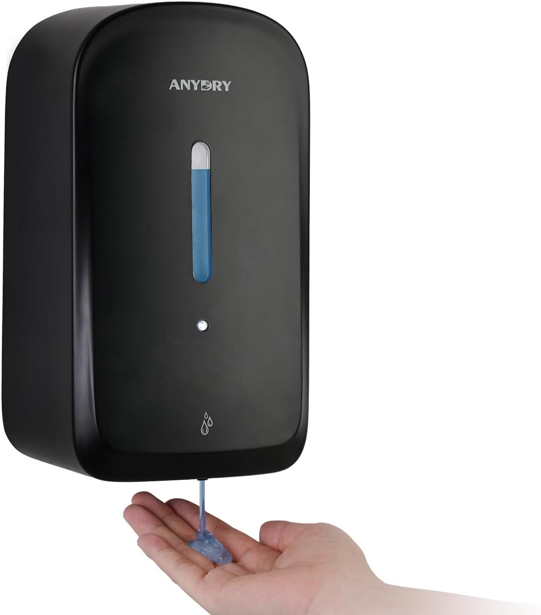 anydry Distributore automatico di sapone liquido professionale da 1000 ml, montaggio a parete, senza contatto, per - ShopVlot