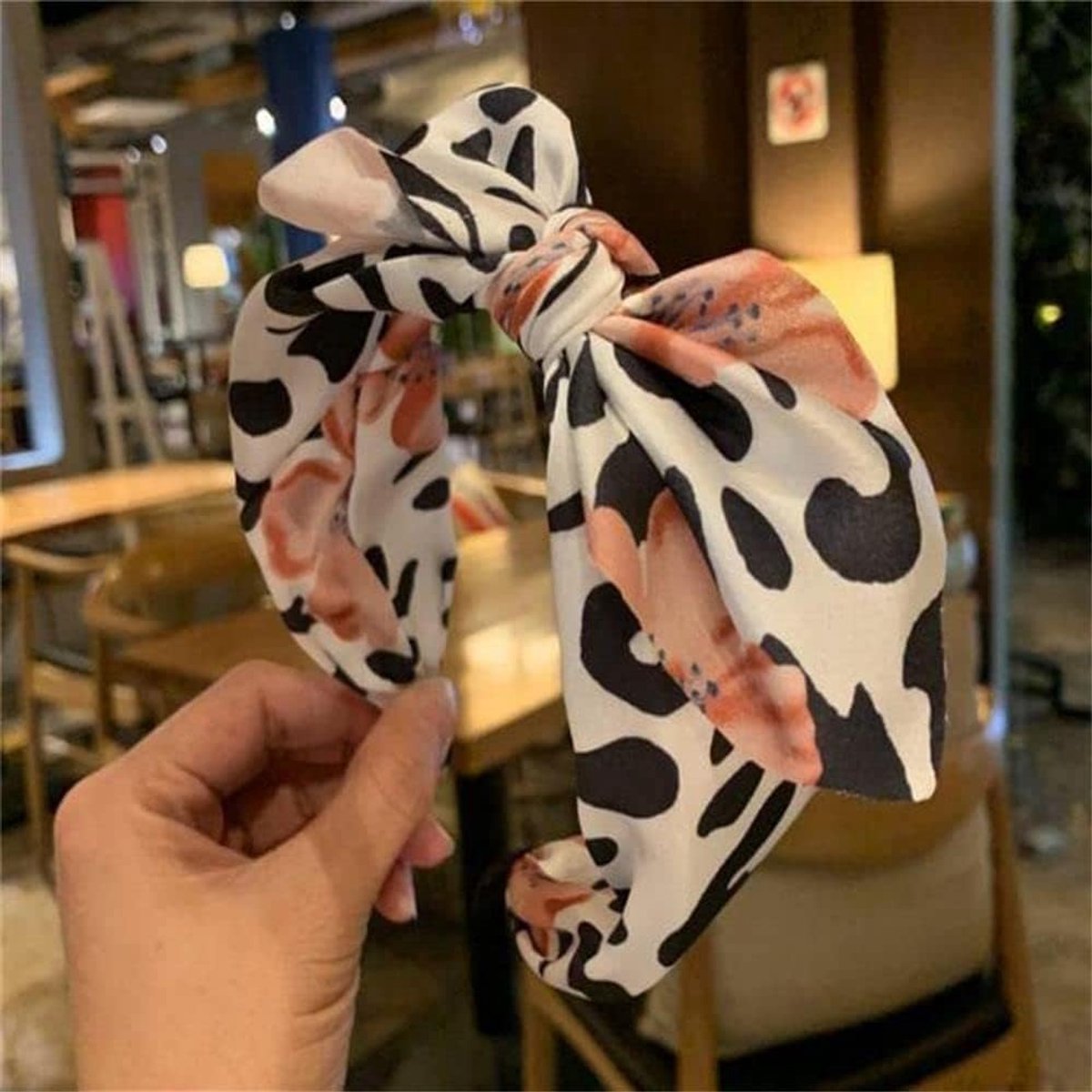 Featured All Match Leopard Print Headband Bow Hair Band for Women Hair Accessories, Women Girls Girls Hair Accessories - ShopVlot