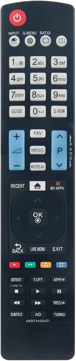 ALLIMITY AKB74455401 Replce Remote Control fit for LG Full HD Smart TV 32LF632V 43UF6907-ZD 49LF630V 49LF632V 49UF6907 - ShopVlot