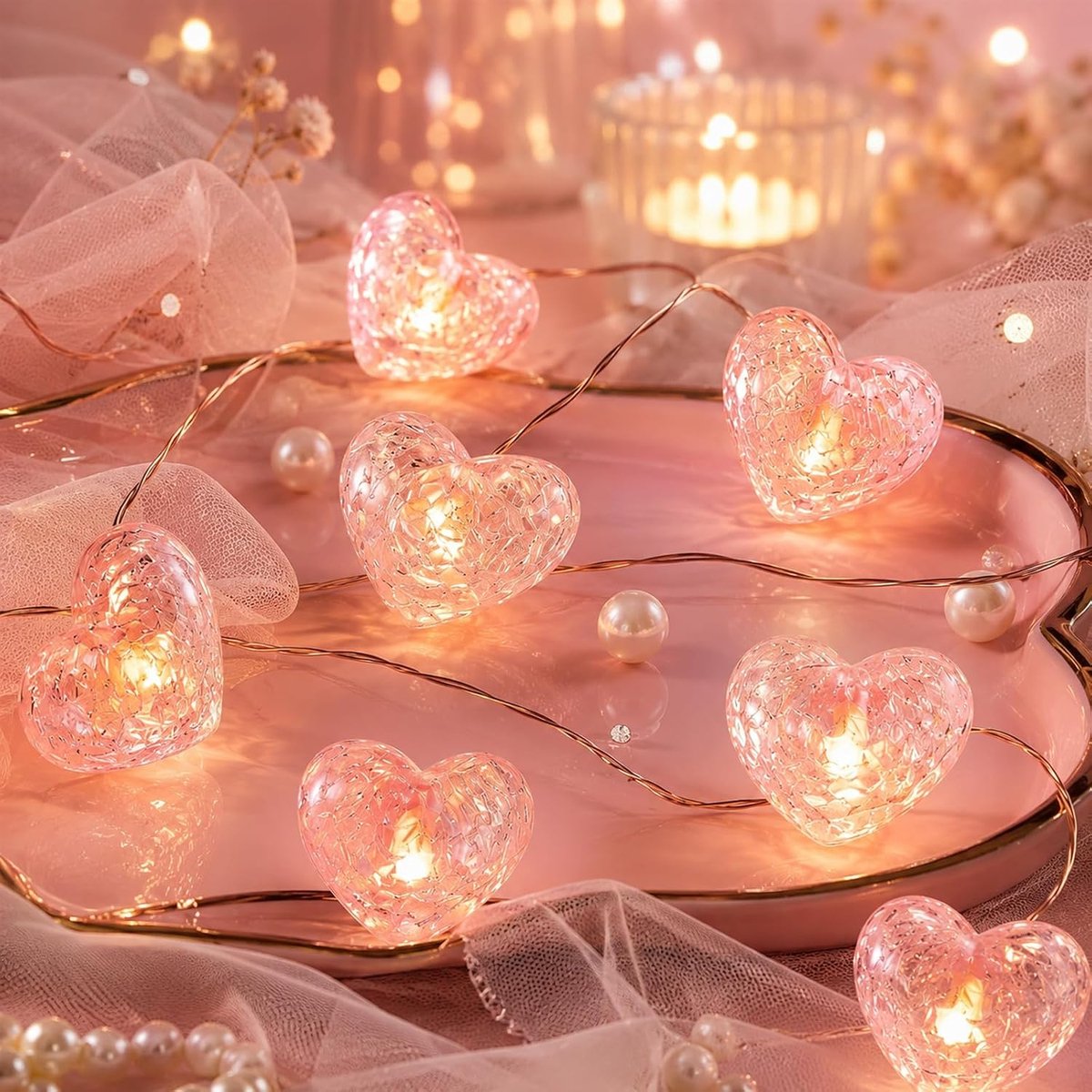 ALEGRE® Kristallen lichtketting harten decoratie (1M 10LED) - ShopVlot