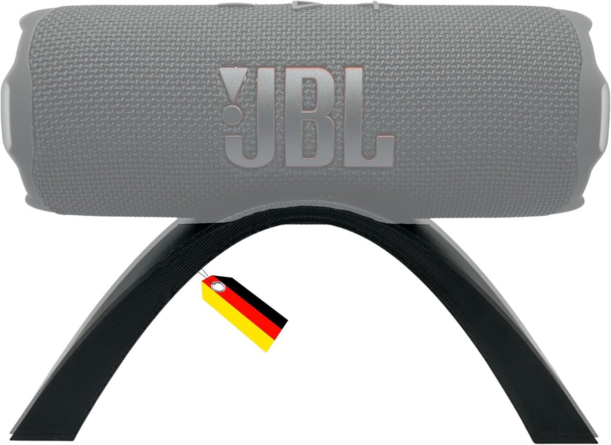 Houder voor JBL Flip 7, 6, 5, 4, 3, Essential 2, minimalistisch design, zwart, Made in Germany - ShopVlot