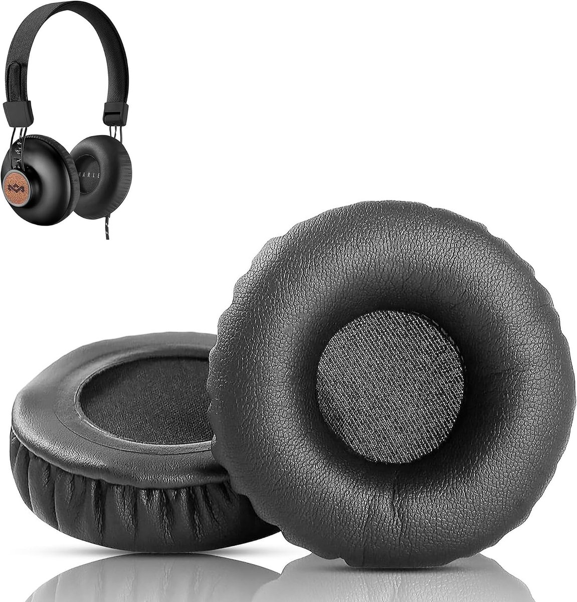 Replacement Ear Pads Compatible with House of Marley Positive Vibration Headphones Ear Pads Replacement with Premium - ShopVlot
