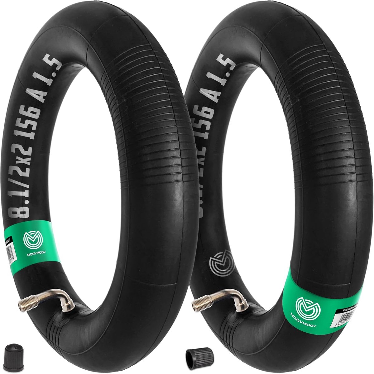 MOOVMOOV - Inner Tubes 8 1/2x2-156 Curved Valve 110/90 - For Dualtron Mini Scooter - Speedway Army - ShopVlot