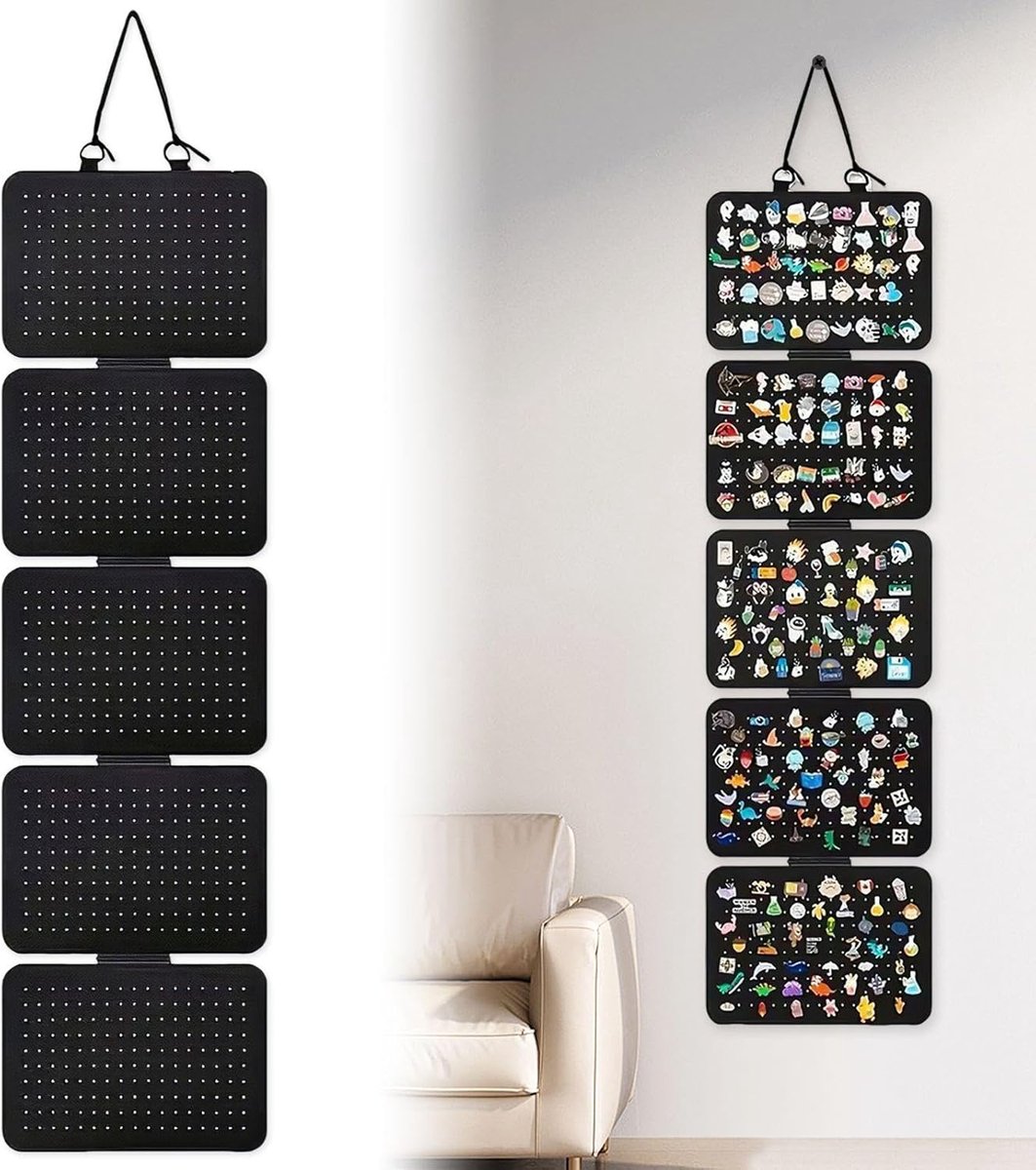 1-Piece Felt Jewelry Storage Shelf, Earring Display Installed On The Wall, A Storage Board With Large Capacity - ShopVlot