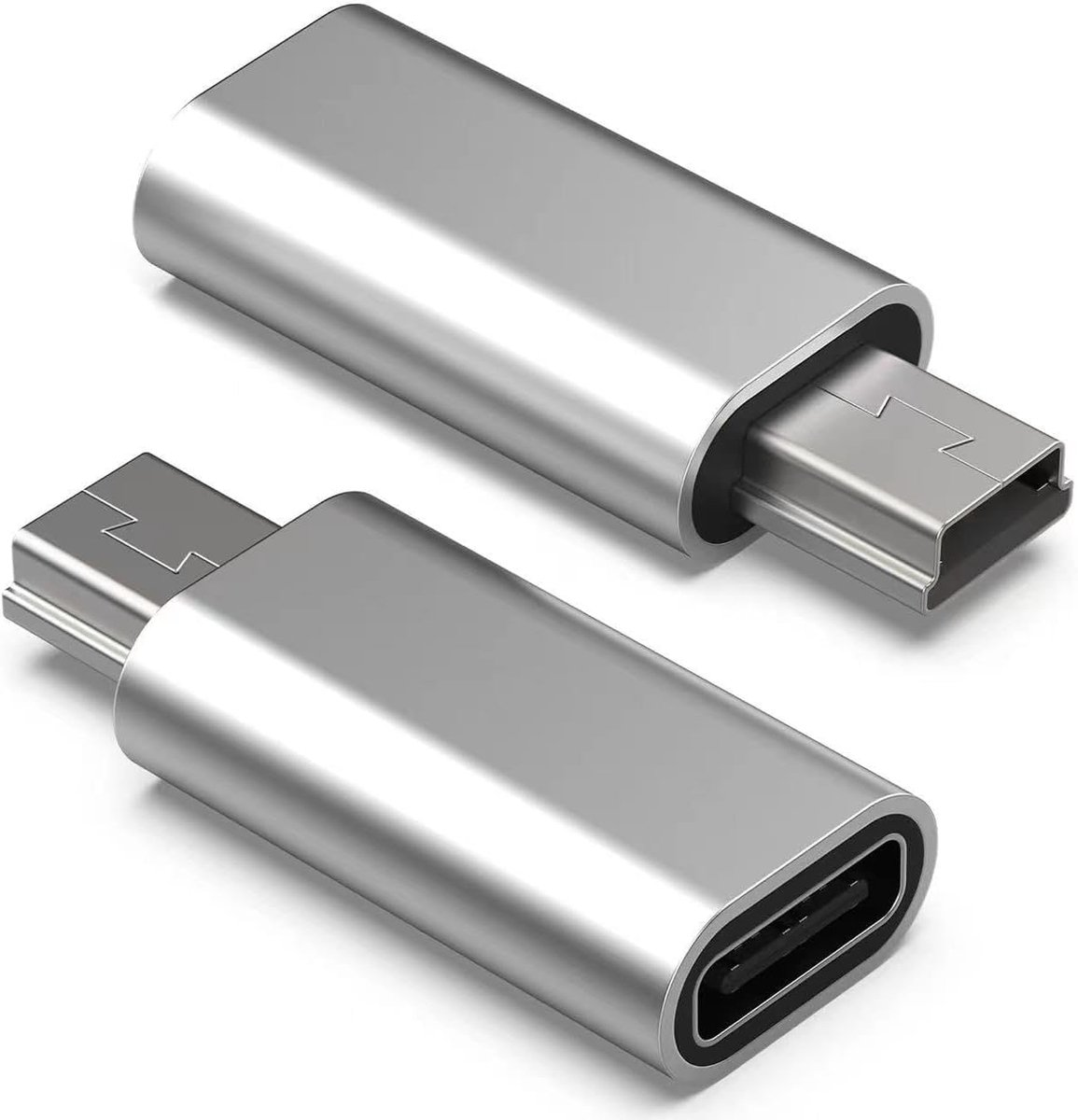 Ziyan USB C naar Mini USB adapter, type C bus naar mini USB stekker, USB Mini naar USB C adapter voor digitale - ShopVlot