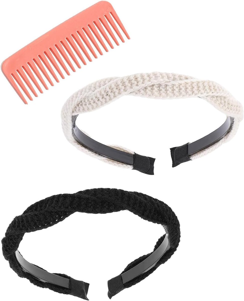 Set of 2 Headbands for Women, Braided Headbands, Hair Bands, Dental Hair Bands, Vintage Hair Accessories, Fashion - ShopVlot