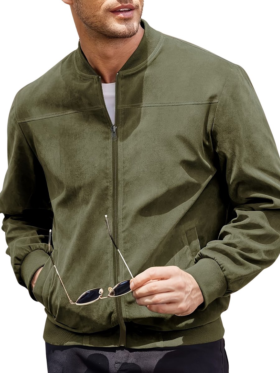 Currero Zomerjas Heren Tussenjas Zomerjack Volwassenen Windjack Windbreaker Outdoor Leger Groen