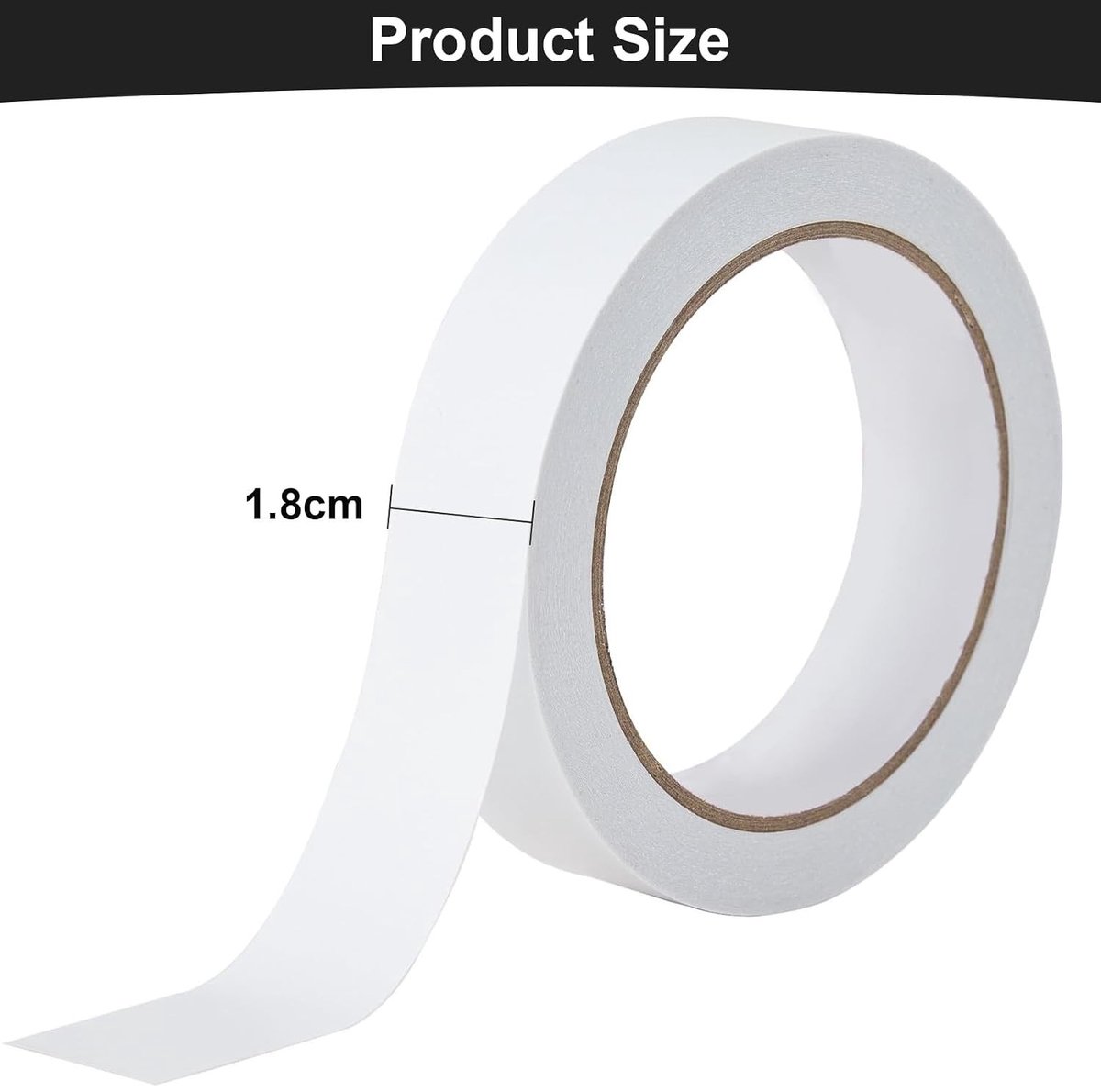 Dubbelzijdige Zelfklevende Tape 1.7 cm x 50 m - Multifunctionele Plakband voor Vloeren, Fotowanden en Keukenaccessoires