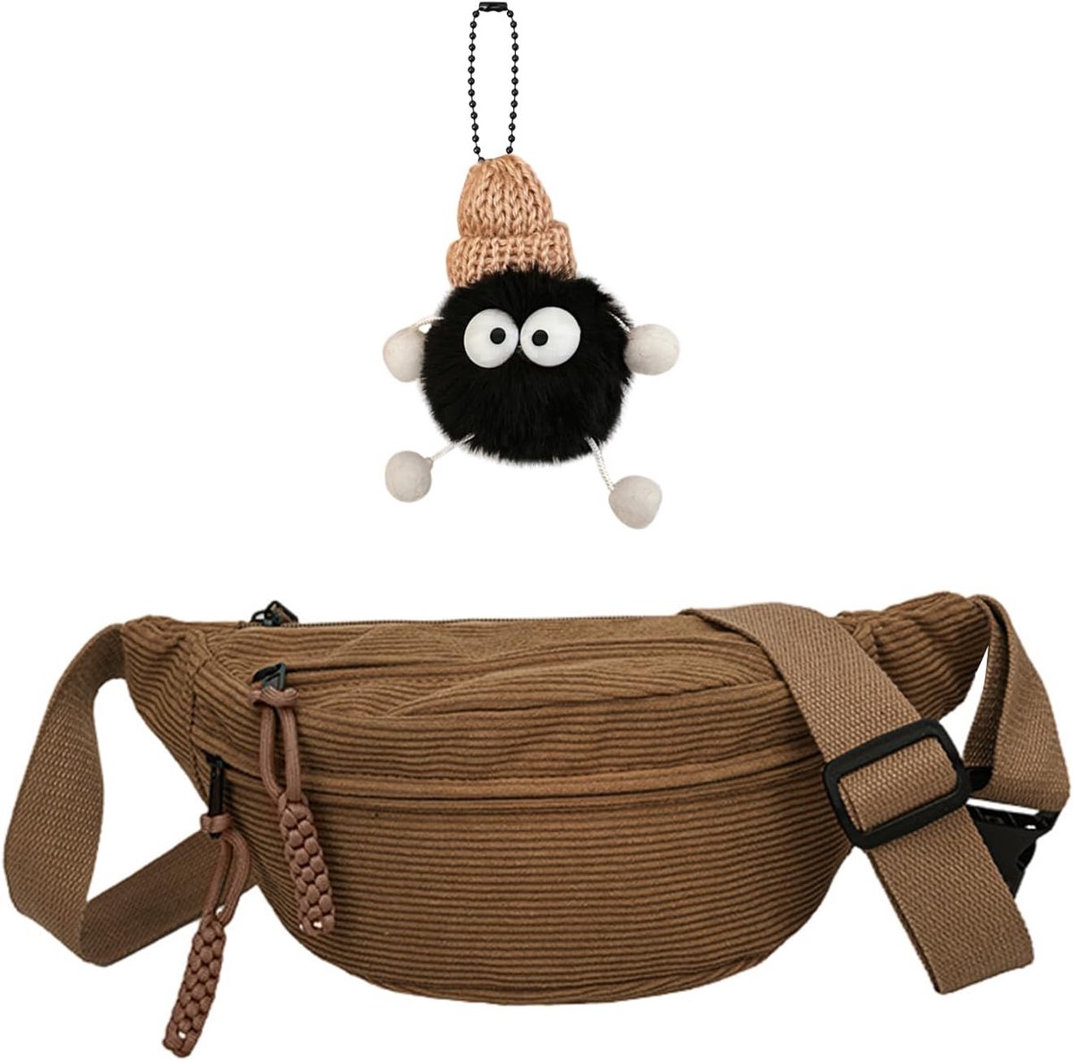 Crossbody tas retro eenvoudig - modieuze staartvak - geschikt voor reizen - inclusief snoerzak en hangers - ShopVlot