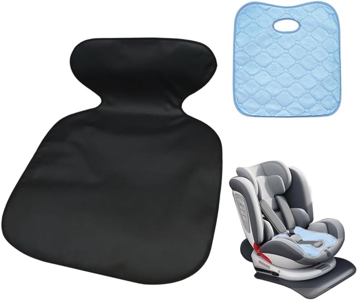 Autostoelbeschermer 2-in-1 - Universeel kunstleer - Waterdichte baby mat - Bescherming tegen morsen - ShopVlot