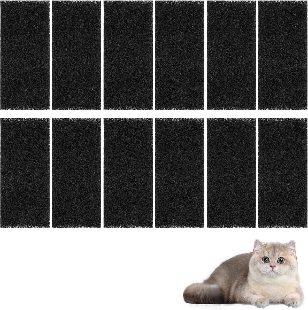 Kattenbakfilter 6mm - Actieve koolstof - Geurneutralisatie - Frisse omgeving - ShopVlot