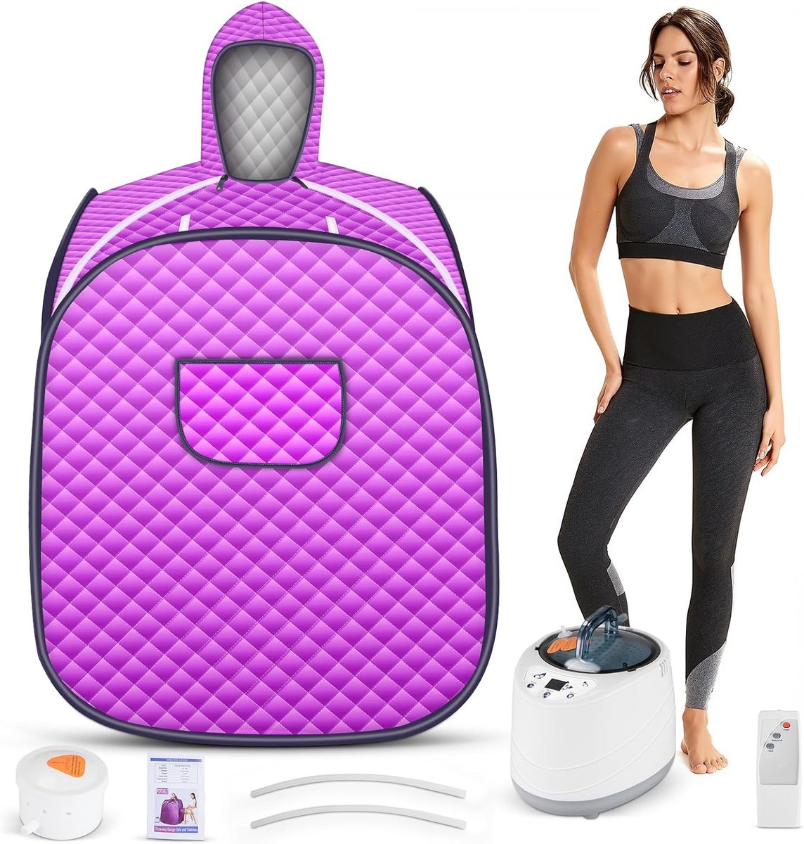 Portable stoomsauna - gebruiksvriendelijk ontwerp - extra opbergtas - geschikt voor thuisgebruik - ShopVlot