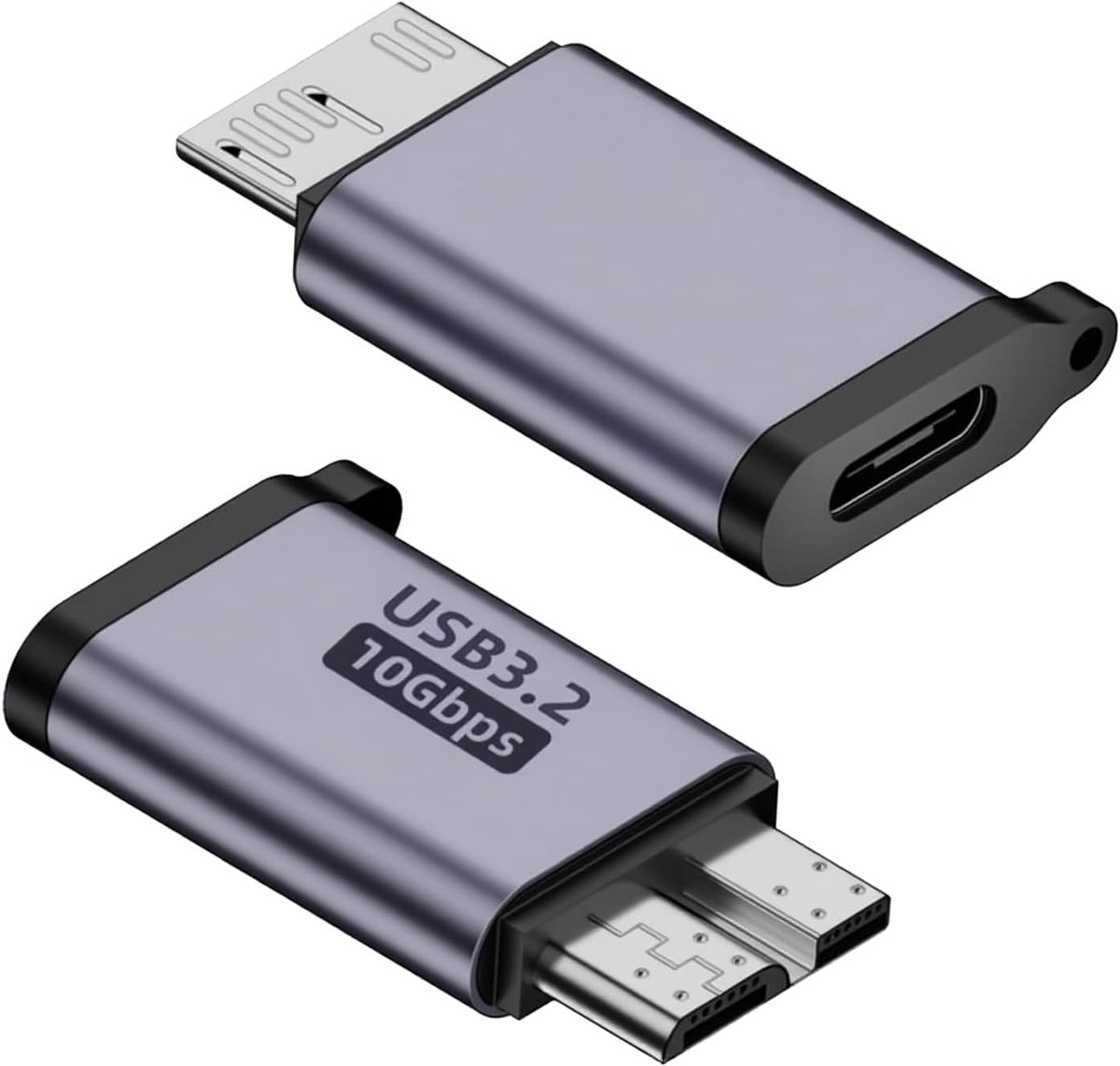USB-C naar Micro B Adapter - 10 Gbps Snelheid - Geschikt voor SSD, Camera en Laptop - Betrouwbare Verbinding - ShopVlot