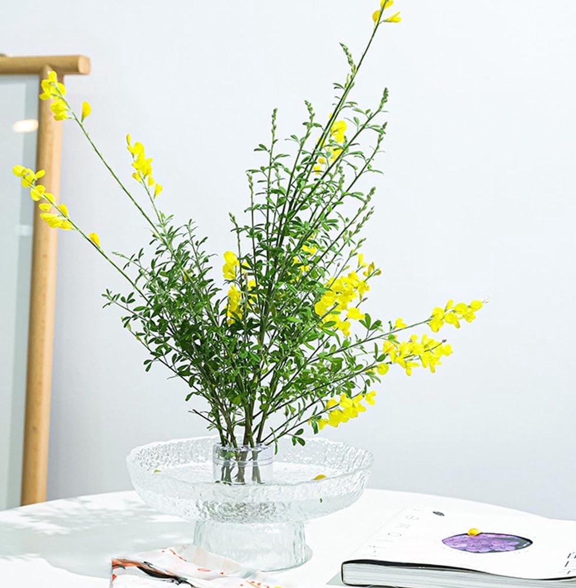 Ikebana bloemenhouder 9 gaten - transparant - bloemarrangementen - perfect voor thuis en bruiloften - ShopVlot