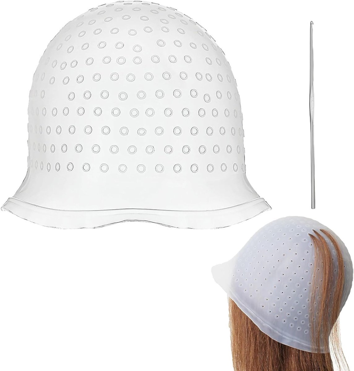 Haarcap voor Haarstrengen en Haarbinding - Highlighting Hood met Naald voor Balayage en Blonde Strengen