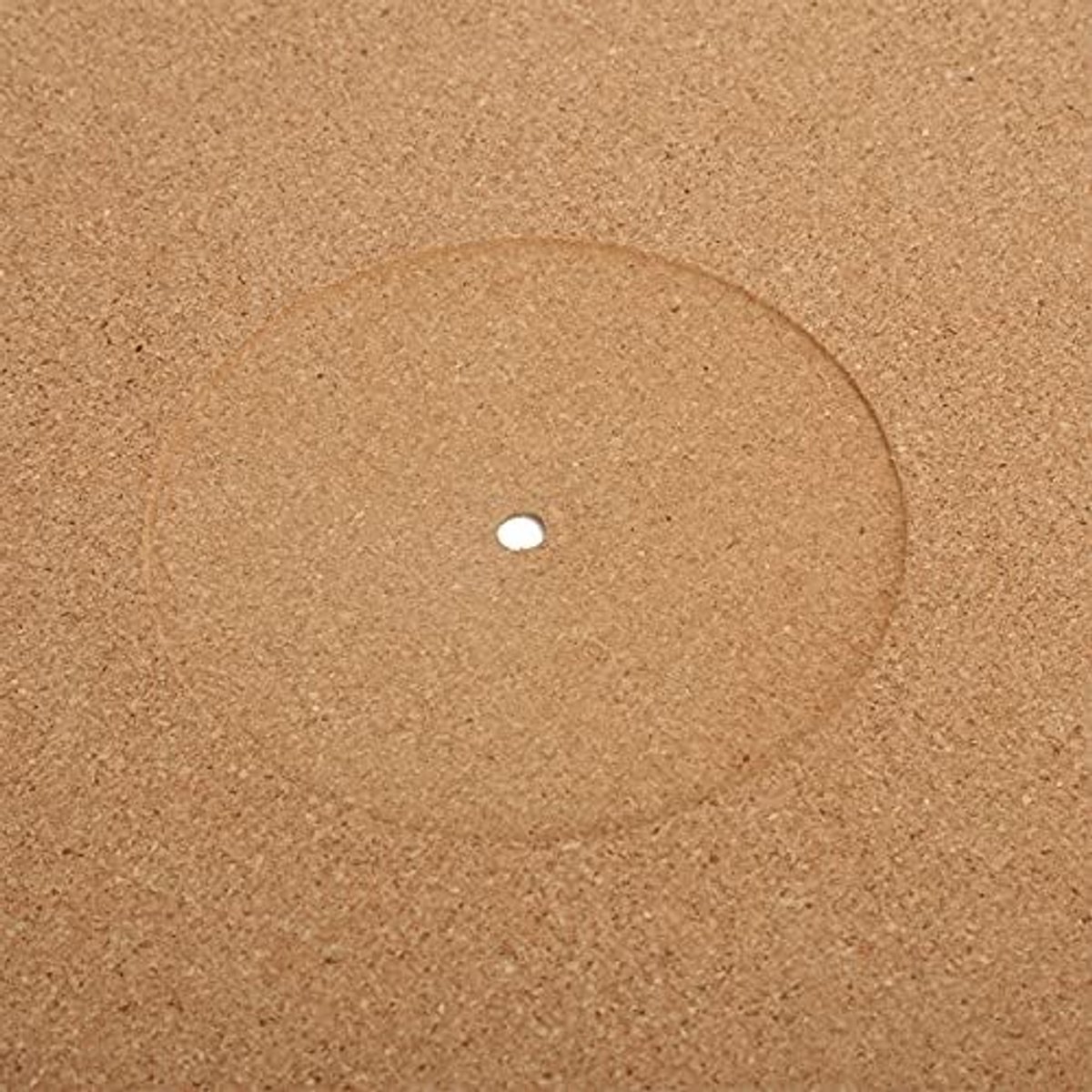 Draaiplateau mat 12 inch - kurk - antislip - verbetert geluidskwaliteit - ShopVlot
