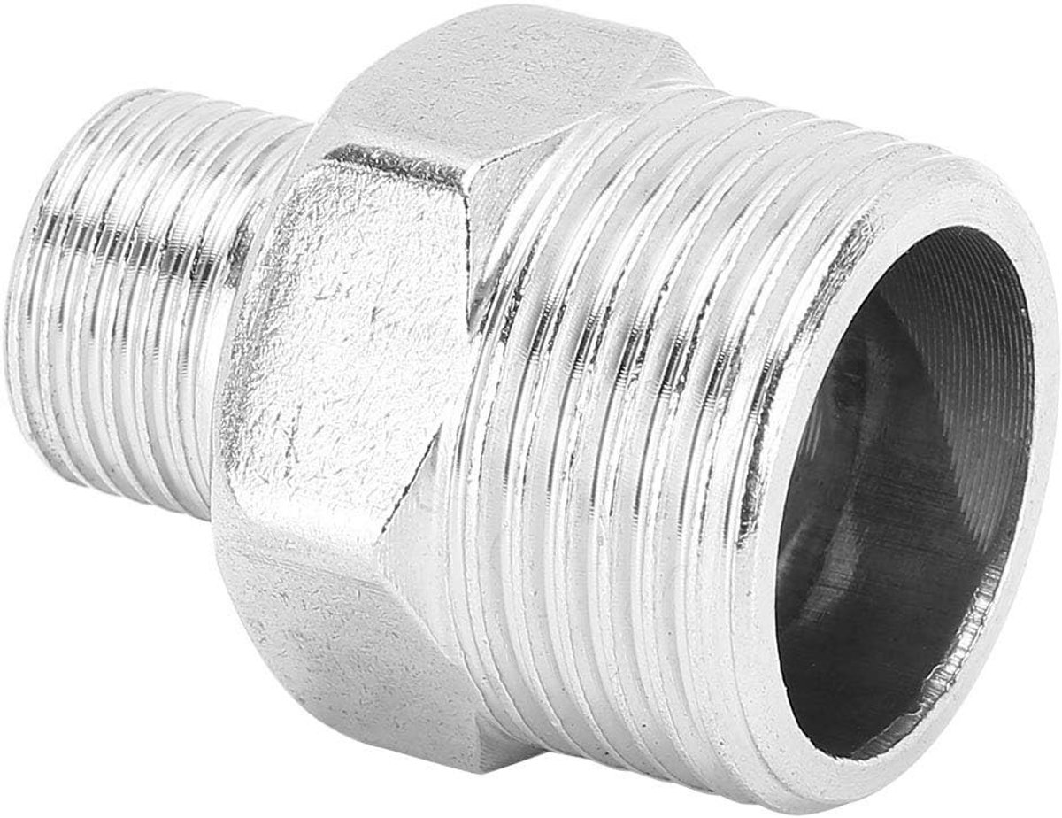 Roestvrijstalen Pijpadapterconnector 2 Inch tot 1 Inch Buitendraad voor Reparaties en Installaties
