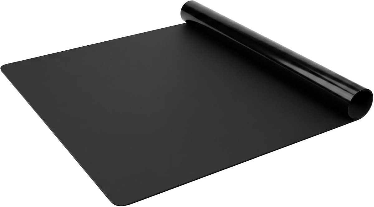 Grote Siliconen Mat, 70x50cm Zwart Hittebestendige Mat, Bakmatten - ShopVlot