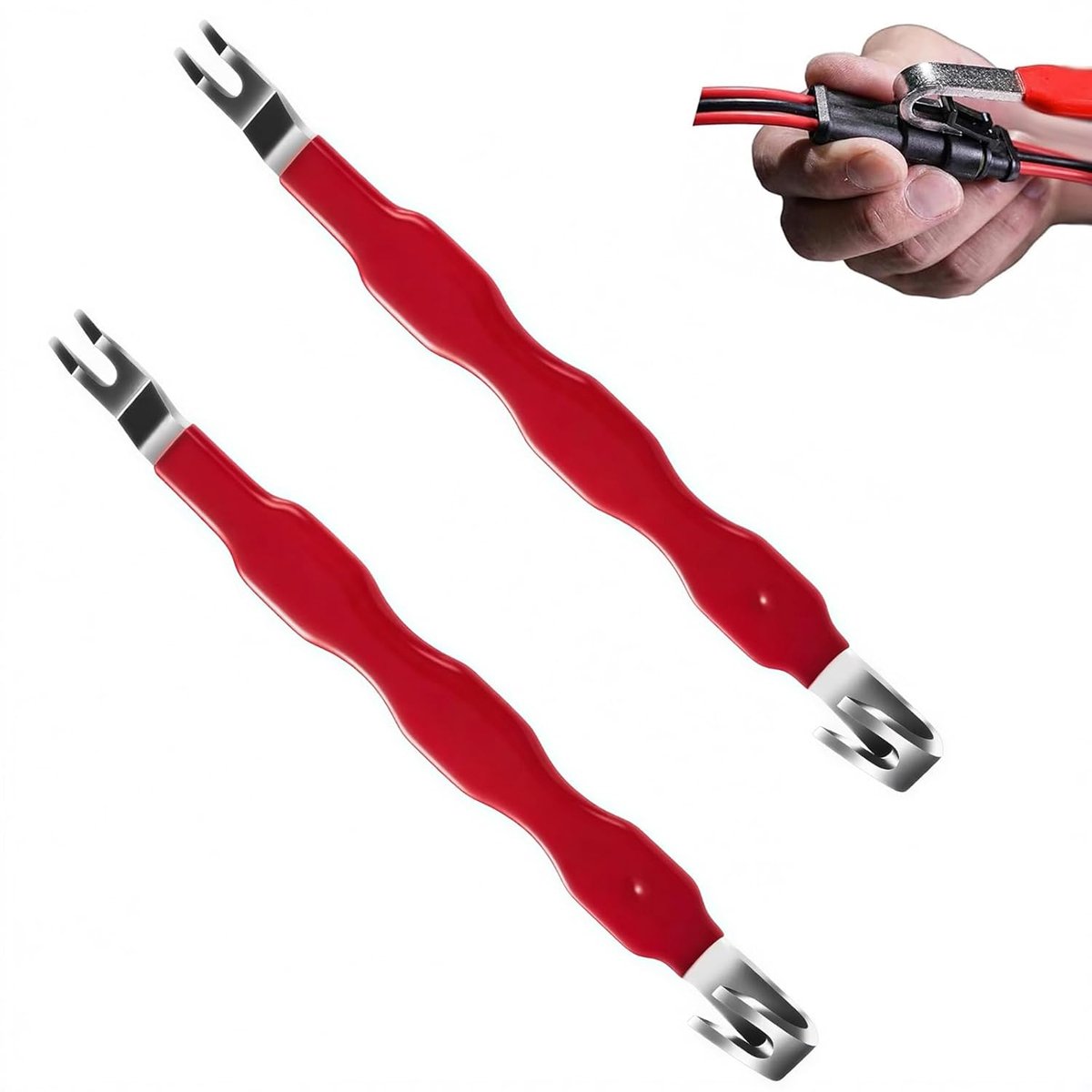 2 Pcs Car Electrical Clamp Separators, Electrical Connector Separator Tools, Double Ended Car Tool Repair Shop - ShopVlot