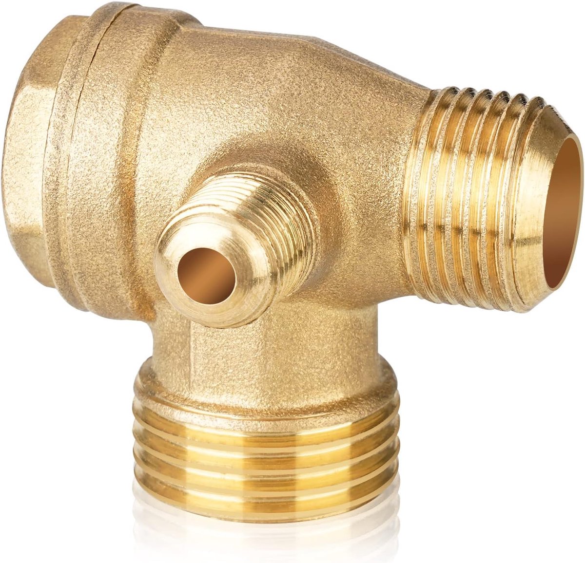 3 way non-return valve male thread, check valve compressor - ShopVlot