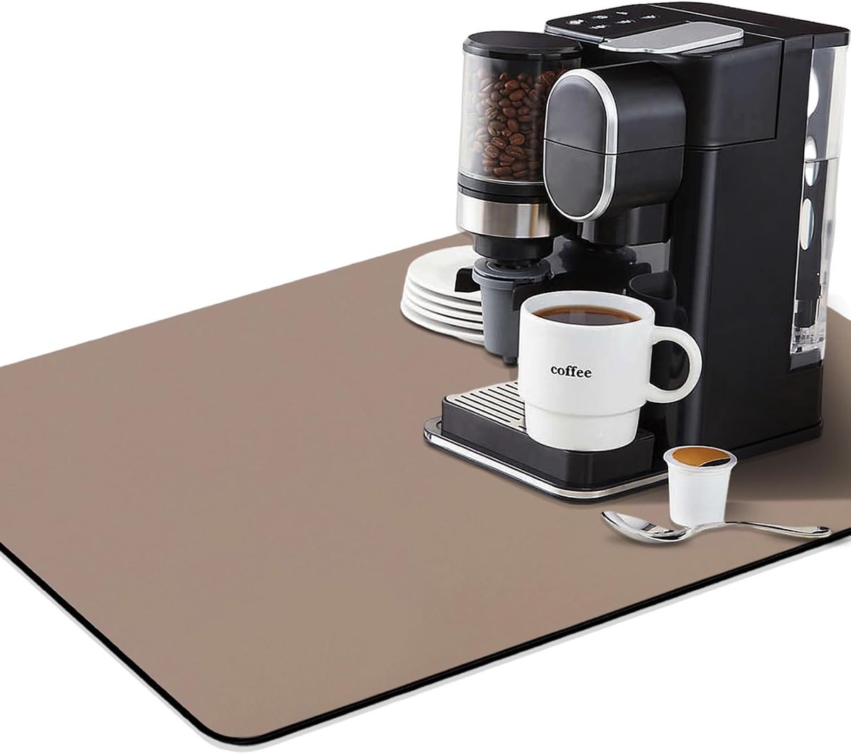 Kitchen Drying Mat, 40 x 60 cm, Super Absorbent Draining Mat, Kitchen Mat, Suitable for Kitchen Countertops - ShopVlot