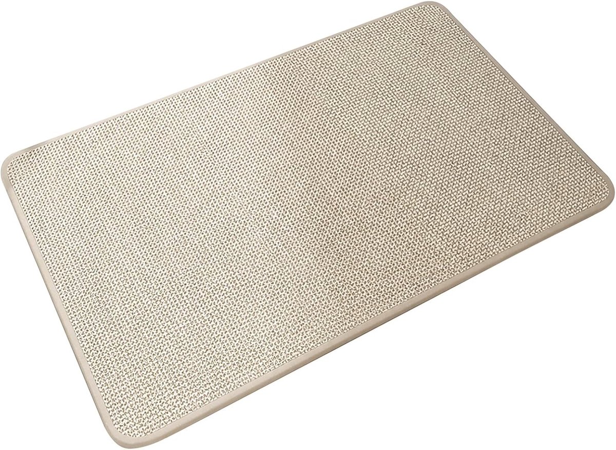 Antislip badmat, deurmat, entree, binnen, tapijt, badkamer, douchemat, absorberend badkamertapijt met rubberen bodem - ShopVlot