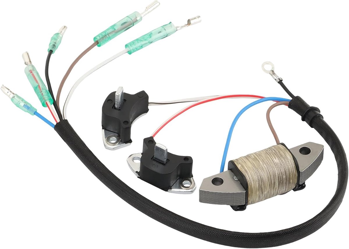 GOOFIT Ladingsspoel met Pulserspoel Vervanging voor 2-Stroke 25HP 30HP Outboard Engine OEM:61N-85543-19 69P-85541-09 - ShopVlot