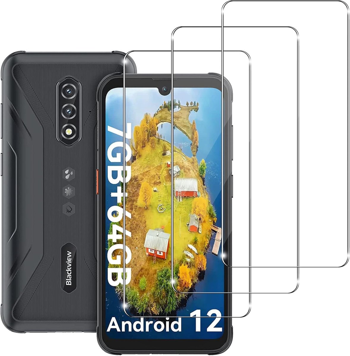 [ Pack of 3] Protective Film for BV5200 Pro, 9H, Scratch-Resistant Glass Film, Scratch-Free, HD Screen Protector for - ShopVlot