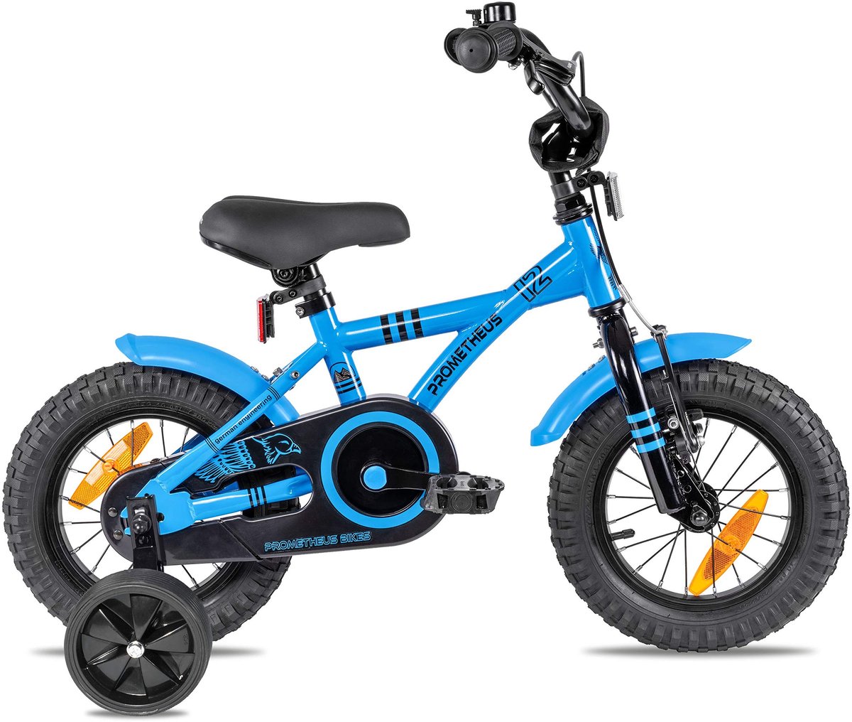 Solidchoice Kinderfiets 12 Inch met Zijwieltjes en Terugtraprem Blauw