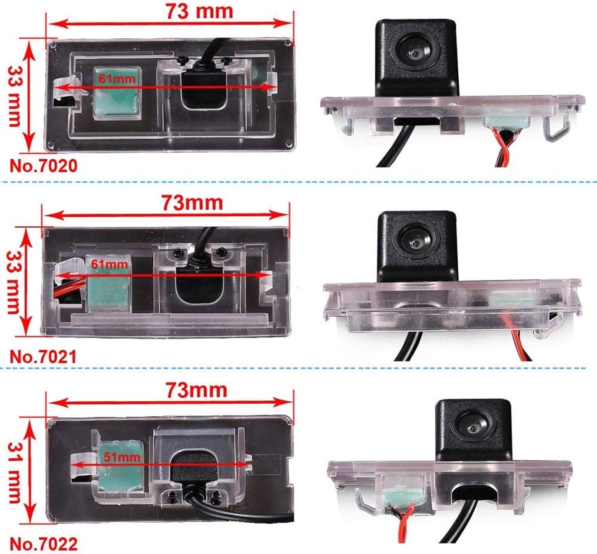 Car Rear View Camera with Night Vision, License Plate, Parking Camera, Reversing System, Replacement for BMW Mini - ShopVlot