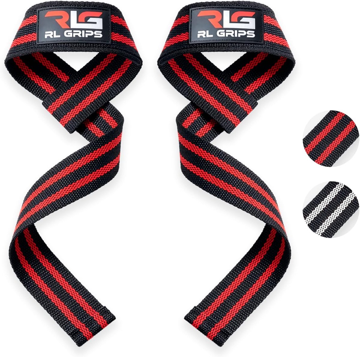 RL Grips Gym Straps for Weightlifting and Powerlifting - Padded Straps for Deadlifts, Pull-Ups and Rowing - ShopVlot