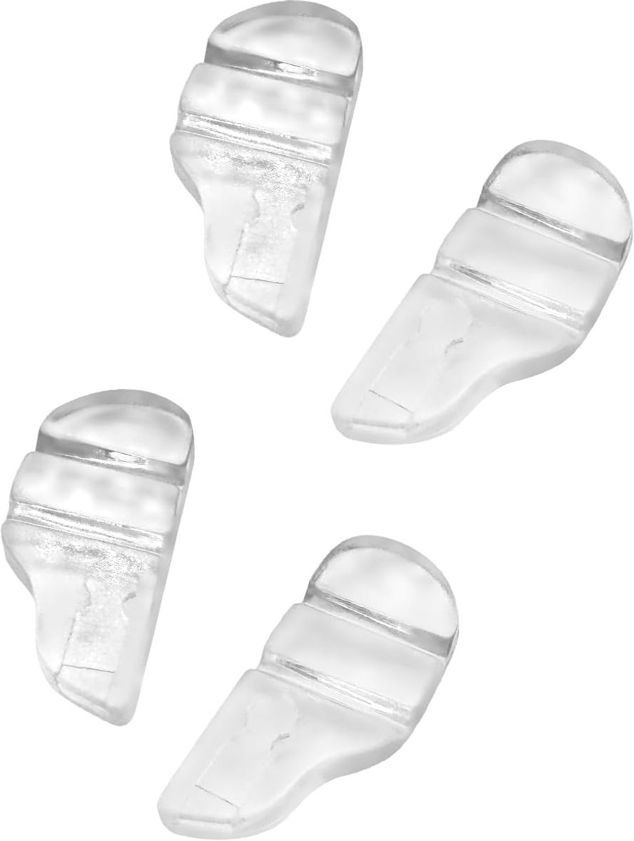Roll over image to zoom Repalcement Tag Heuer Nose Pads Soft Silicone Plug in Eyeglasses Frame 2 Pairs, Transparent - ShopVlot