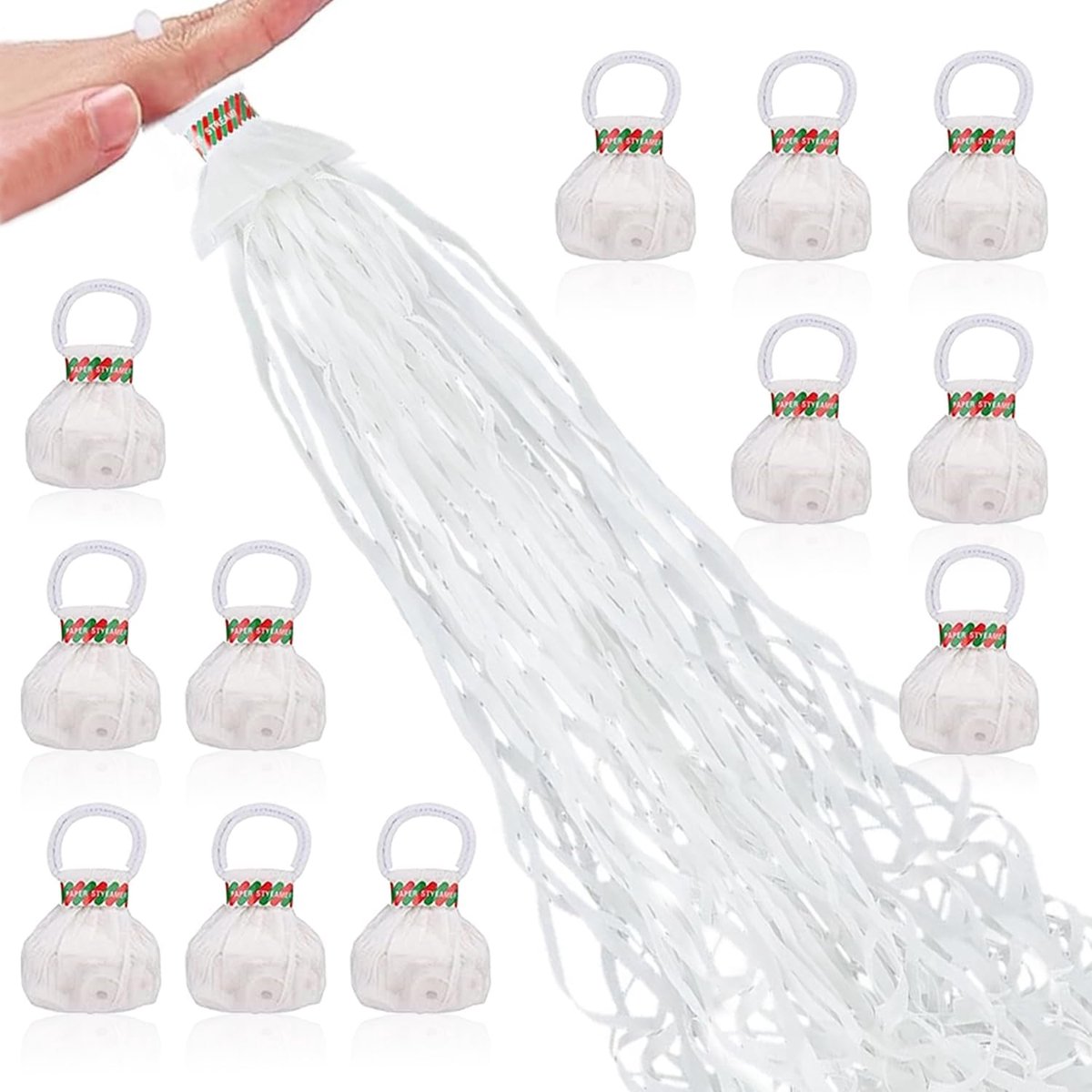 12 stuks luchtslangen om met de hand te gooien, luchtslangen voor het gooien van feestjes - ShopVlot