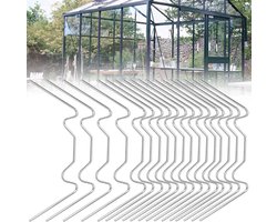 THATSRAD 100 Pieces Gewächshaus Klammern Gewächshausklammern Edelstahl Gewächshausclips Klammern W Rostfreier Stahl - ShopVlot