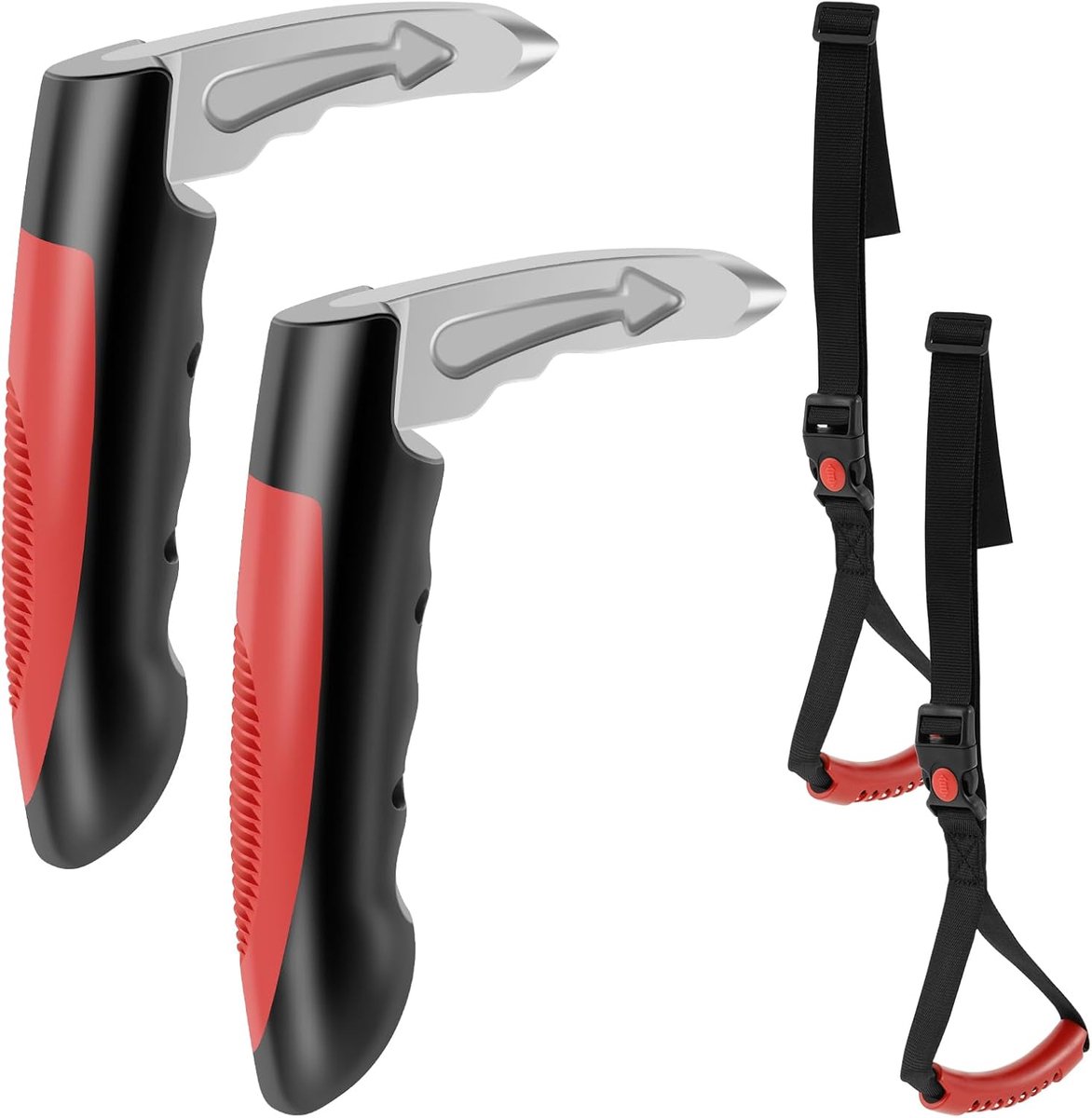 2 Pcs Car Exit Aid for Seniors, Car Door Handles for Elderly, Portable, 2-in-1 Multi-Purpose Handle, Car Support - ShopVlot