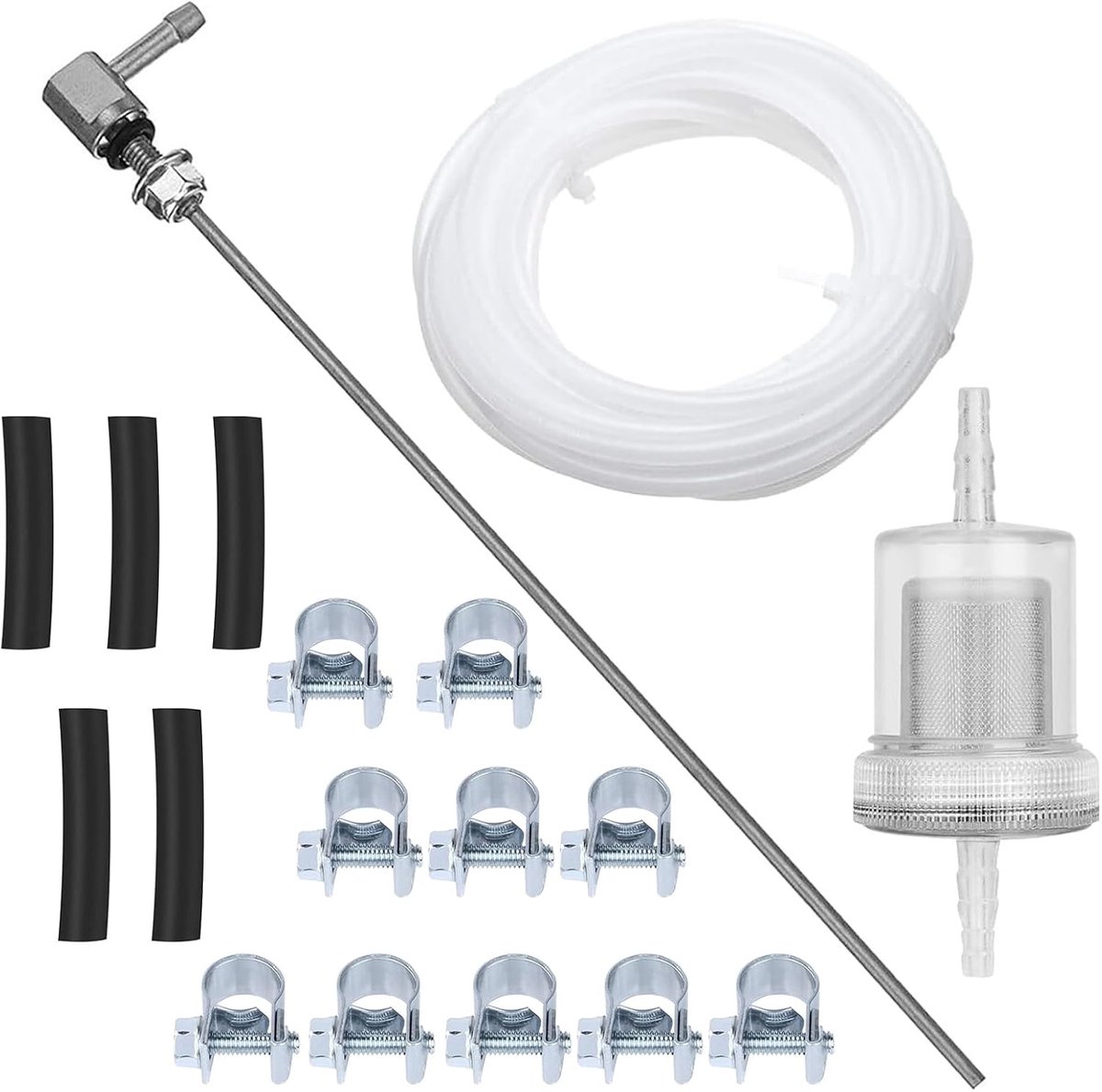 18 Pieces Fuel Line Set Webasto Eberspacher Heating - Fuel hose set for diesel auxiliary heater with pipes filter and - ShopVlot