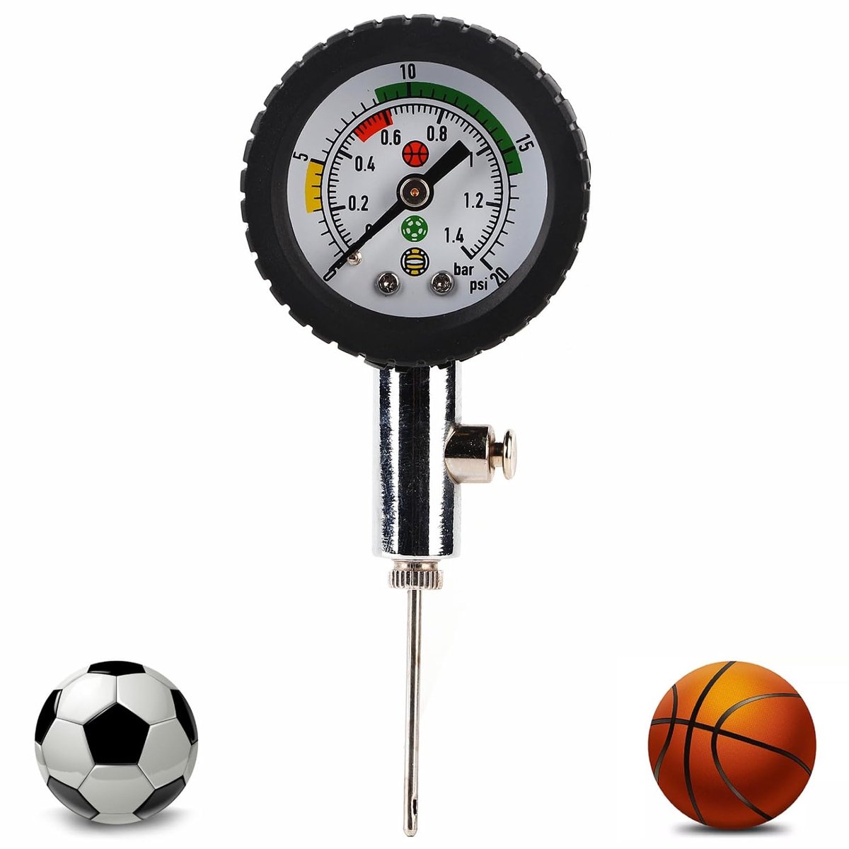 Ball Pressure Gauge, Air Pressure Gauge, Barometer Aid, Indoor Pressure Measuring Table For Basketball Volleyball - ShopVlot