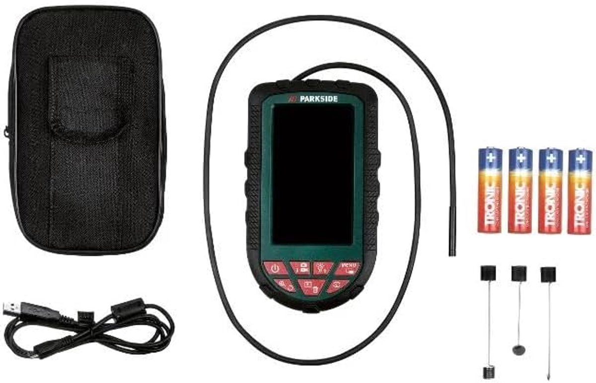 Park Side inspection camera PKIK 4.3 - LCD display 4.3 inch flexible endoscope accessories inspection hoses vehicles - ShopVlot