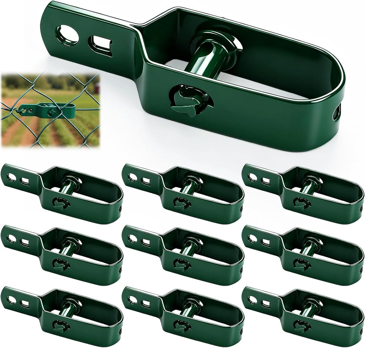 Wire Tensioners 10pcs Green Wire Tensioners for Gardens, Fences, Game Fences, Forest Fences, Meadow Fences and Mesh - ShopVlot
